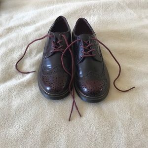 maroon oxfords